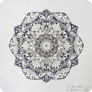 Mandalas gezeichnet